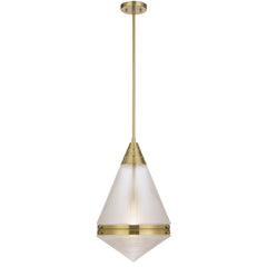 TFS 1LT PENDANT 25wE27max D:350 H:560 ROD 1.5m ANT GOLD/ CLEAR
