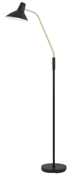 TFS FLOOR LAMP 25wE27max H:1580 D:230 BLACK/ BRASS MATT/BLACK ROCKET SWITCH