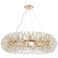 TFS 24LT PENDANT 24x6wG9max D:900 H:350 CRYS H130 CAB 2M GOLD / CLEAR