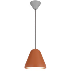 TFS 22CM PENDANT 25wE27max D220 H195 CAB 2M ORANGE SATIN