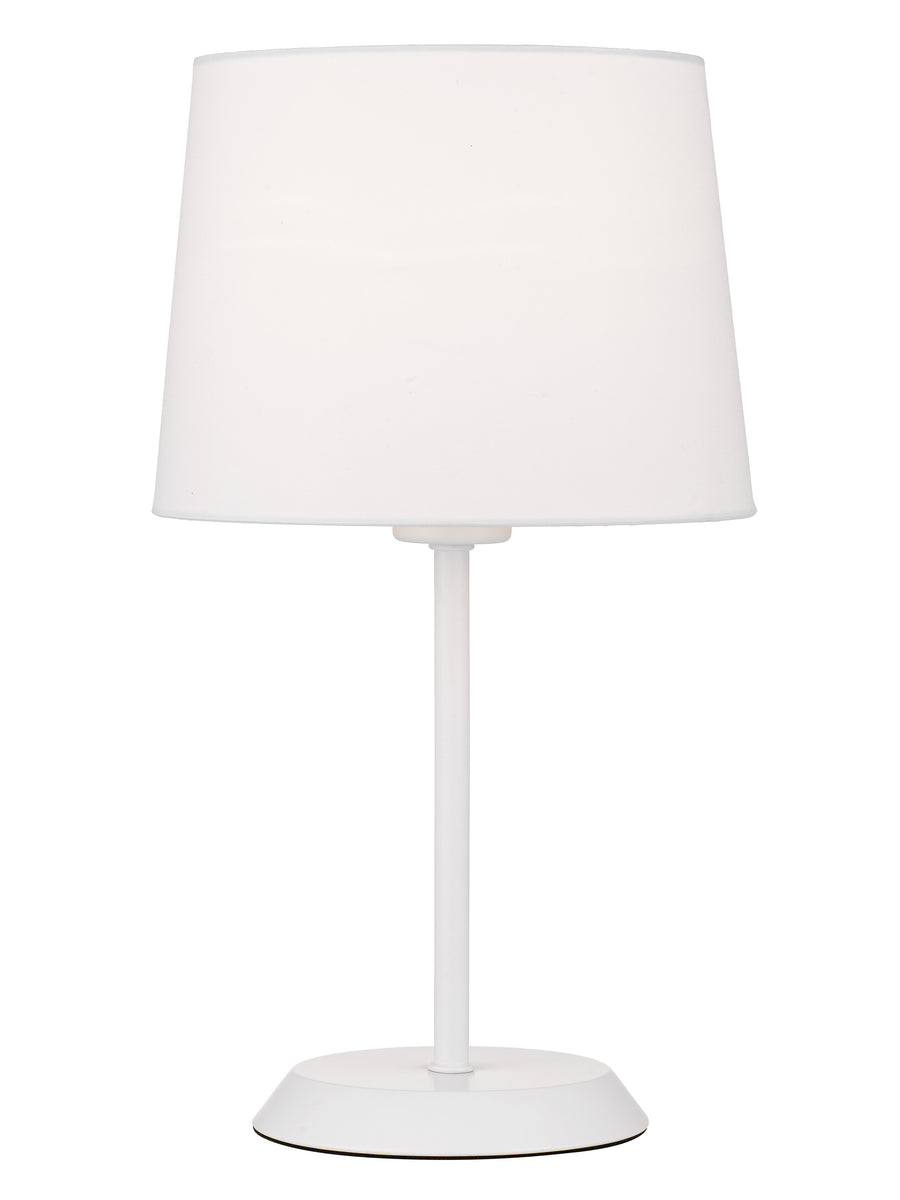 TFS TABLE LAMP 25wE27max H:400 D:225 WHITE/WHITE Inline Switch