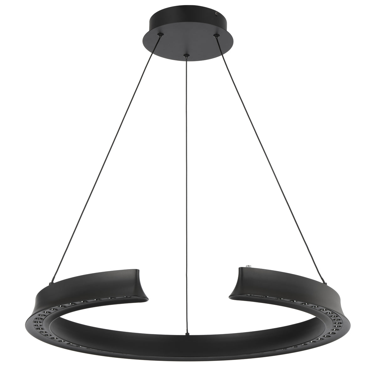 TFS PENDANT ROUND 34wLED DIM touch2210Lm cab 2M 2700K -5500K D650 H55 3CCT BLACK