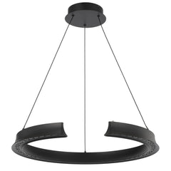 TFS PENDANT ROUND 34wLED DIM touch2210Lm cab 2M 2700K -5500K D650 H55 3CCT BLACK