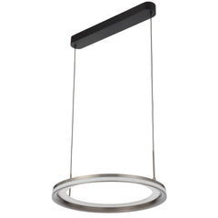 TFS 40CM PENDANT 40wLED D400 H30 3000K DIM CAB 2m 1710Lm PEARL GREY/FROST
