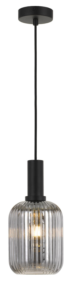 TFS 14 PENDANT 25wE27max D 140 H 200 SMOKE with BLACK