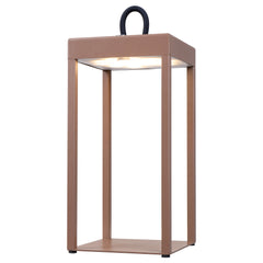 Altoline TFS RECHARGEABLE TL 3wLED L:130 W:130 H:300 IP54 USB1M 2X2000mah 3000K BROWN