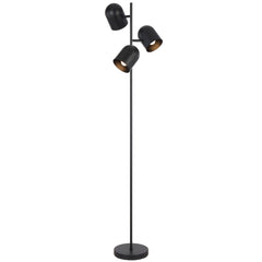 Bergamo TFS FLOOR LAMP 3x25wE14max D375 H1650 switch on head BLACK SATIN