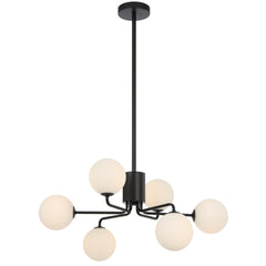 TFS 6LT PENDANT 6x6wG9max KIT D650 H295 ROD:2*600+1*300 BLACK/ OPAL MATT
