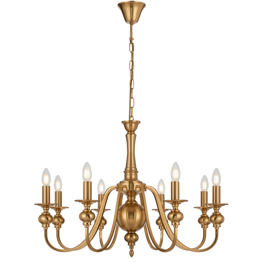 Solwood TFS 8LT PENDANT 8x25wE14max D:790 H:550 chain 2m COPPER