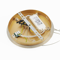 TFS 5 LTS PENDANT 5x5wLED 3000K D:300 1540Lm CAB.3m ( D:90 H:85) GOLD/BUBBLE GLASS