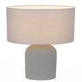 Cantolux TFS MED TABLE LAMP 25wE27max D:300 H:500 inline Swtch CONCRETE / SOFT GREY LINEN