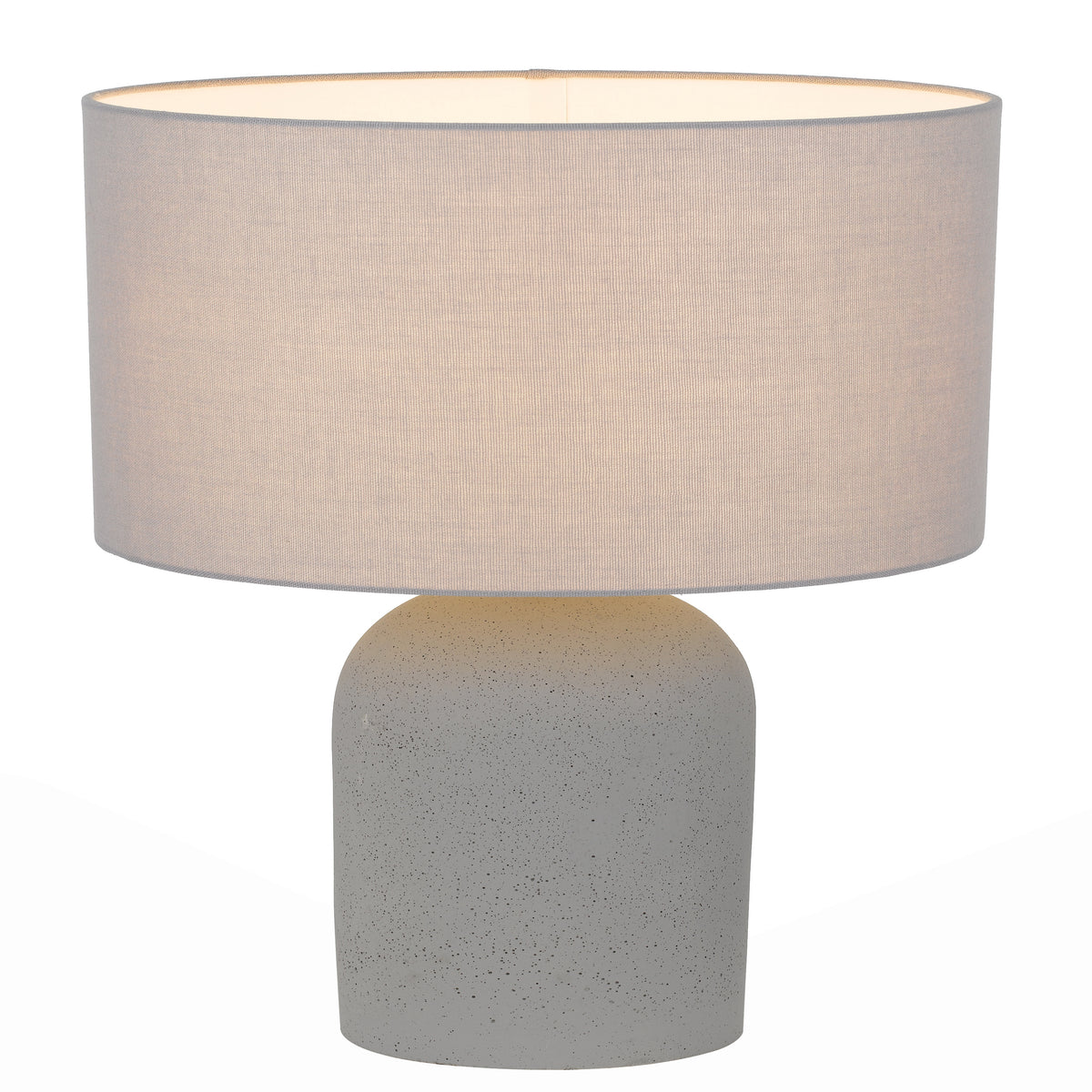 Cantolux TFS MED TABLE LAMP 25wE27max D:300 H:500 inline Swtch CONCRETE / SOFT GREY LINEN