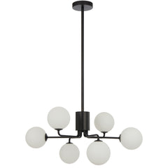TFS 6LT PENDANT 6x6wG9max KIT D650 H295 ROD:2*600+1*300 BLACK/ OPAL MATT
