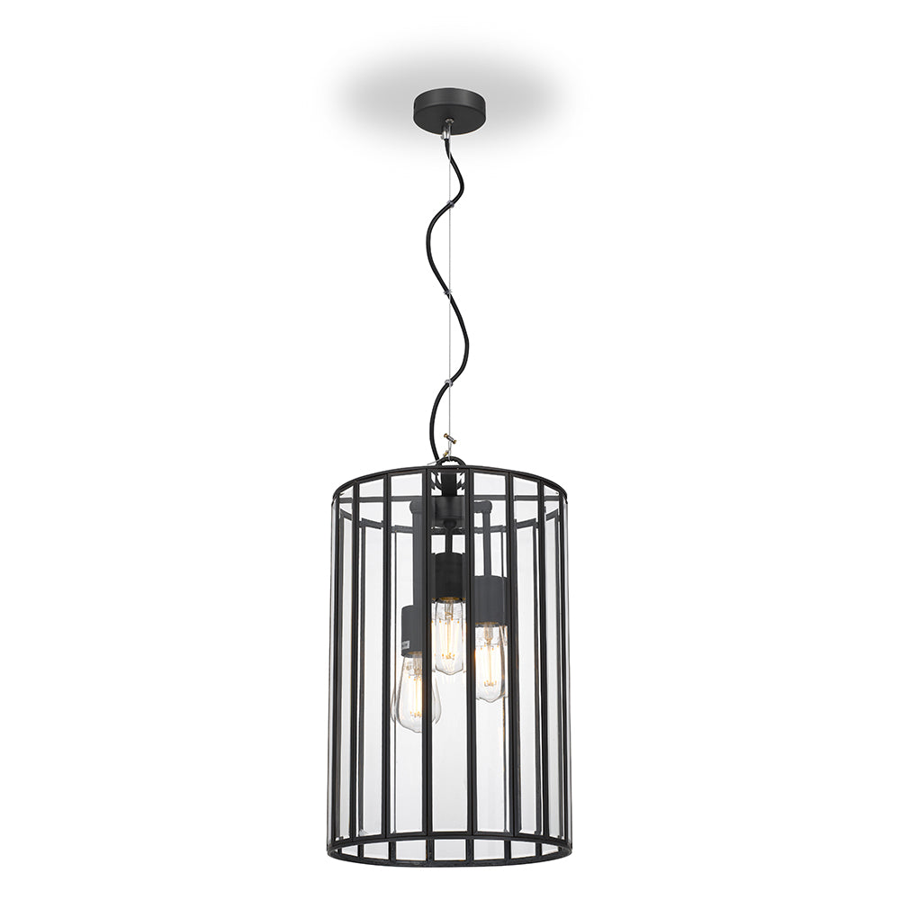 TFS 30 PENDANT 3x25wE27max D:300 H:400 BLACK