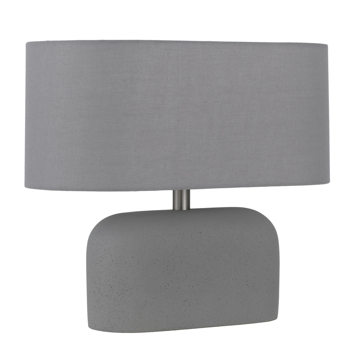 Cantoline TFS TABLE LAMP 25wE27max L:350 W:180 H:360 inline Swtch CONCRETE / SOFT GREY LINEN