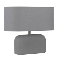 Cantoline TFS TABLE LAMP 25wE27max L:350 W:180 H:360 inline Swtch CONCRETE / SOFT GREY LINEN