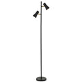 Toledo TFS FLOOR LAMP 2x6wGU10max 294x205x1530 FOOT SWT BLACK SATIN/BRAS/GOLDEN INSIDE