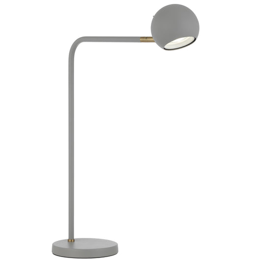 TFS TABLE LAMP 6wGU10max L410 W150 H540 HEAD 100 GREY SAND