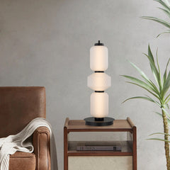 Trento TFS TABLE LAMP 15wLED 3000K DIM D:200 H:530 BASE: BLACK 560Lm GLASS: FROST