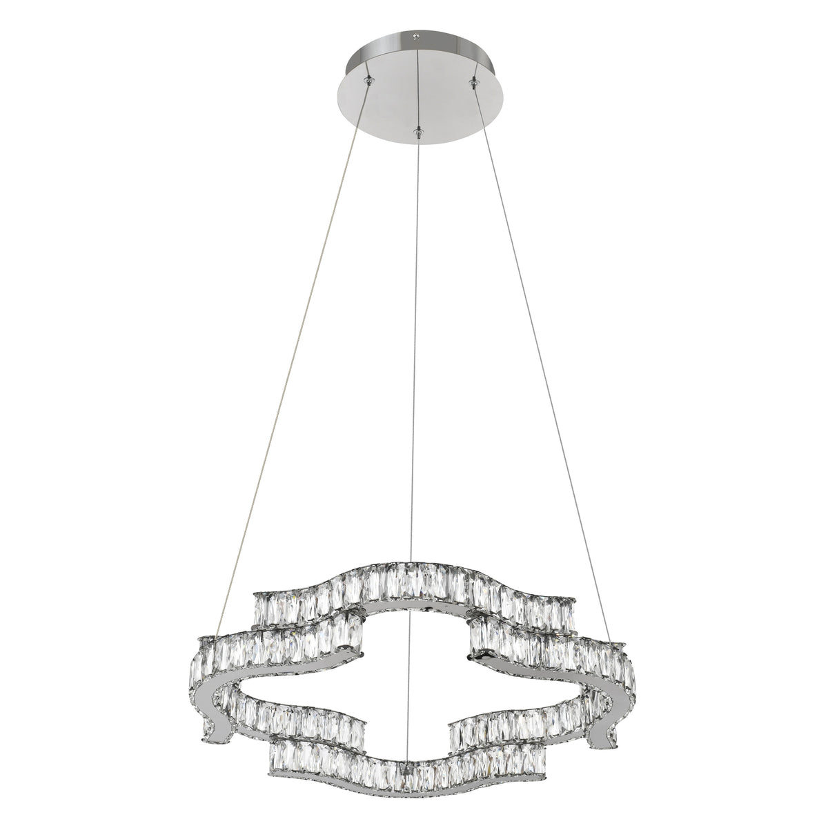 TFS 1 TIER PENDANT 36wLED DIM W/RMOTE 3600LM 2.5m cab 3300K-4200K-6500KCHROME
