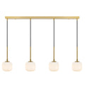TFS 4 PENDANT 4*3wG9 NON-DIM L900D110cab2.0 ANT.GOLD / OPAL MATT / 3000K