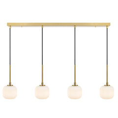 TFS 4 PENDANT 4*3wG9 NON-DIM L900D110cab2.0 ANT.GOLD / OPAL MATT / 3000K