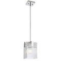 Zanomont TFS 1 LT PENDANT 25wE27max L180 W180 H250 rod (2*600+ 1*300) CHROME / CLEAR GLASS