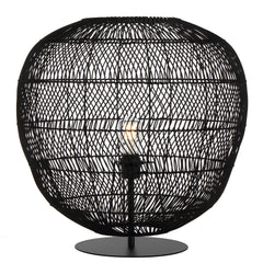 Teralux TFS 50 TABLE LAMP 25wE27max D500 H600 (2 parts) BLACK Base / BLACK Shade