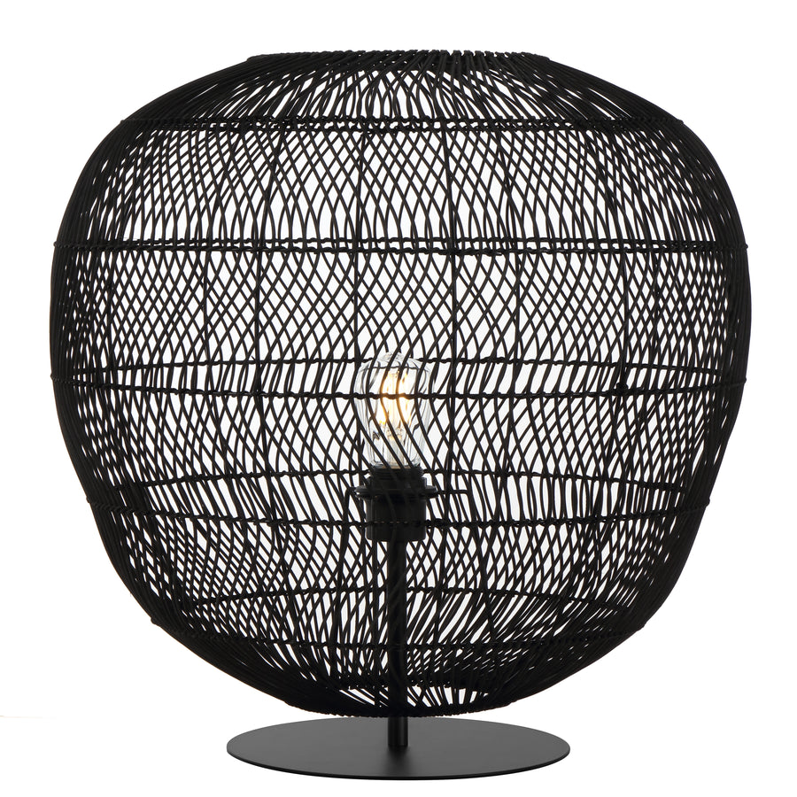 Teralux TFS 50 TABLE LAMP 25wE27max D500 H600 (2 parts) BLACK Base / BLACK Shade