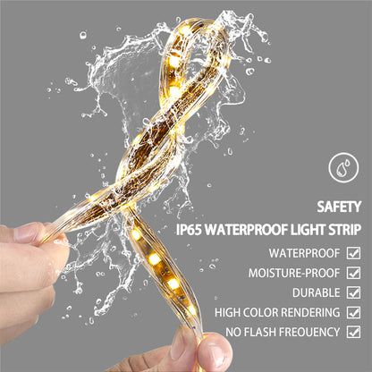 Oversize dual-light anti-fog LED bathroom mirror, side view