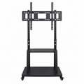 Mobile TV Stand Trolley with Wheels for 32 to 100 Inch TVs Black