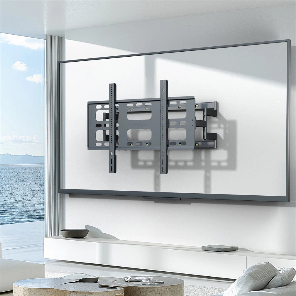P&P Black Heavy-Duty Swivel TV Wall Mount With Articulating Arm Support