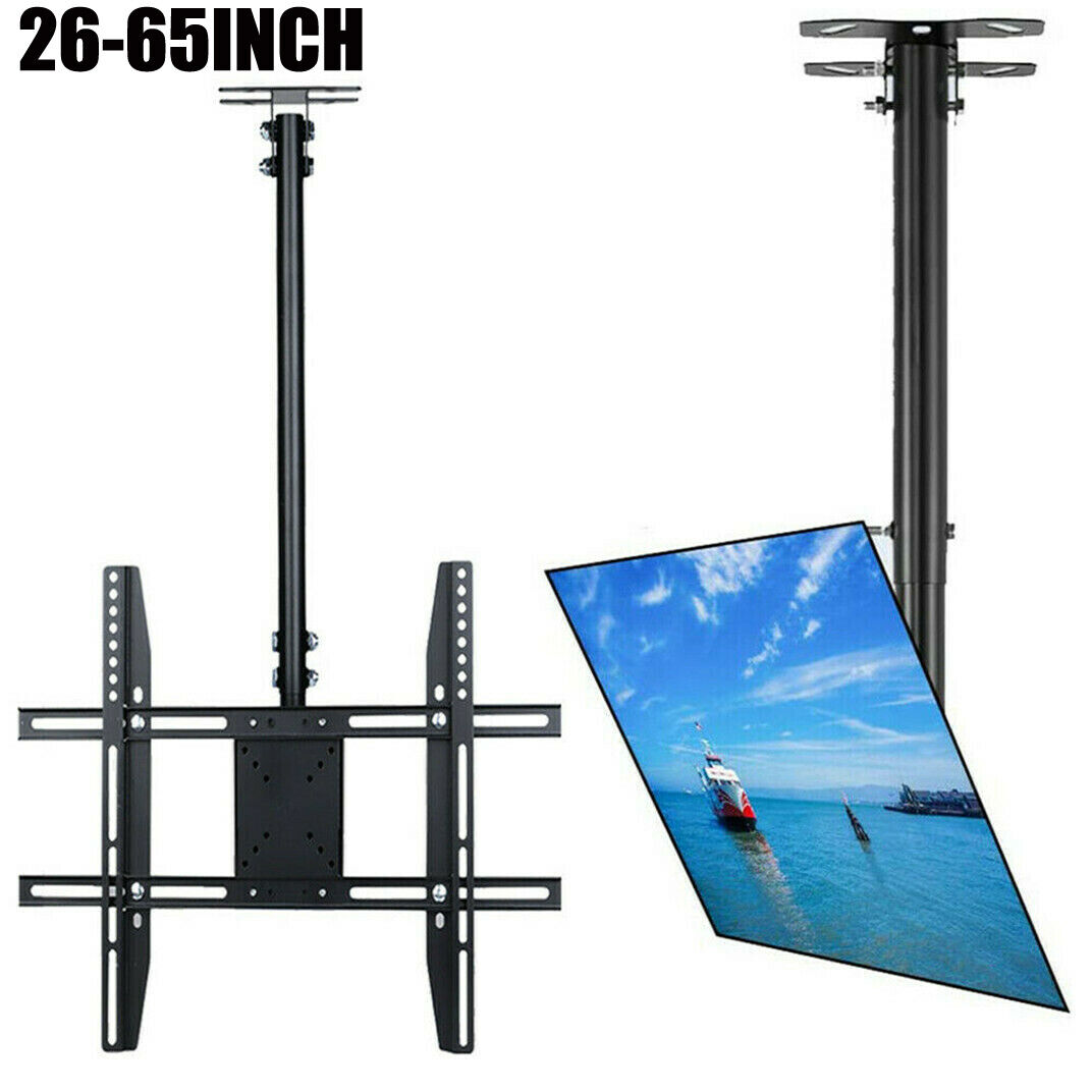 P&P Heavy Duty TV Roof Ceiling Mount Bracket Tilt Swivel Rotatable Arm For 27-65inch