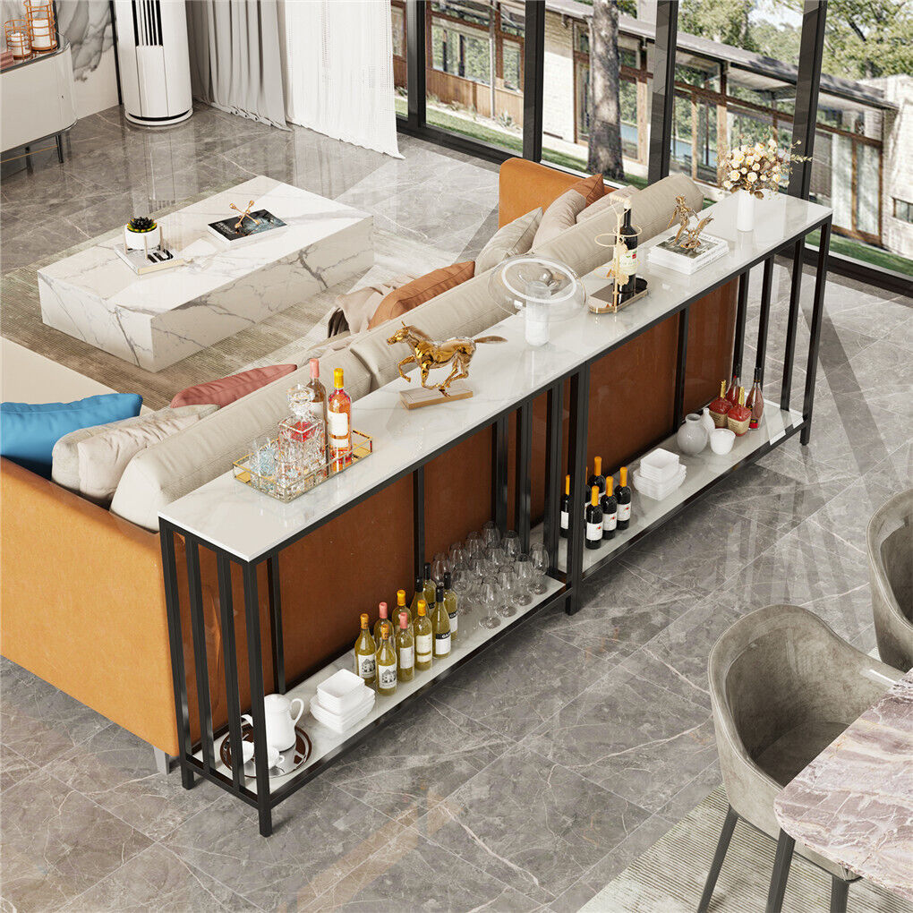 2-Tier Marble Console Table â€“ Order Now and Enhance Your Australian Living Space