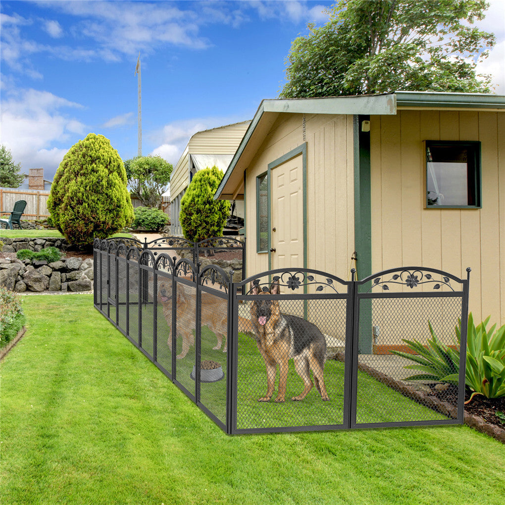 Waterproof floor mat inside the metal dog pen