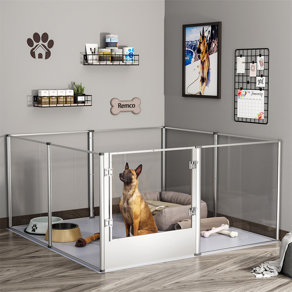 Clear pet pen with aluminium alloy frame