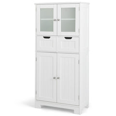 128cm 4-Door Floor Storage Cabinet