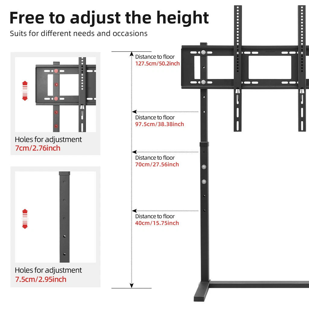 Universal TV Stand for Living Room or Bedroom(32-65" black)