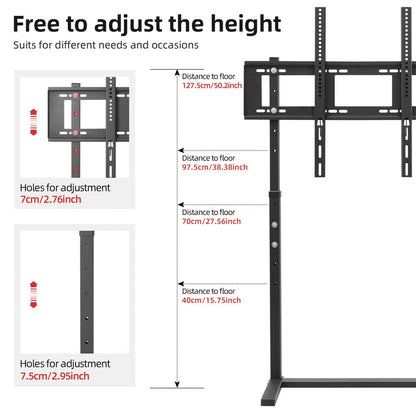 Universal TV Stand for Living Room or Bedroom(32-65" black)