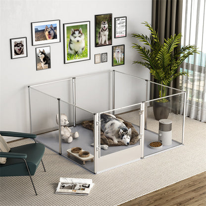 81cm-high clear dog playpen dimensions diagram