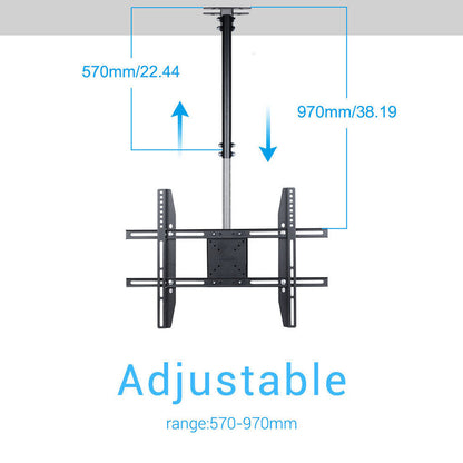 P&P Heavy Duty TV Roof Ceiling Mount Bracket Tilt Swivel Rotatable Arm For 27-65inch