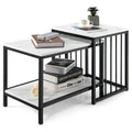 Modern Coffee Table Duo with Storage
