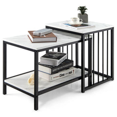 Modern Coffee Table Duo with Storage