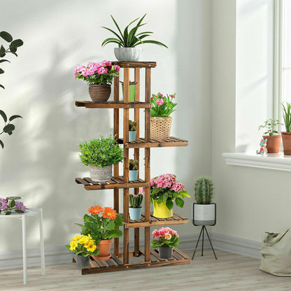 Shop tall wooden flower shelf with storage online â€“ AU delivery