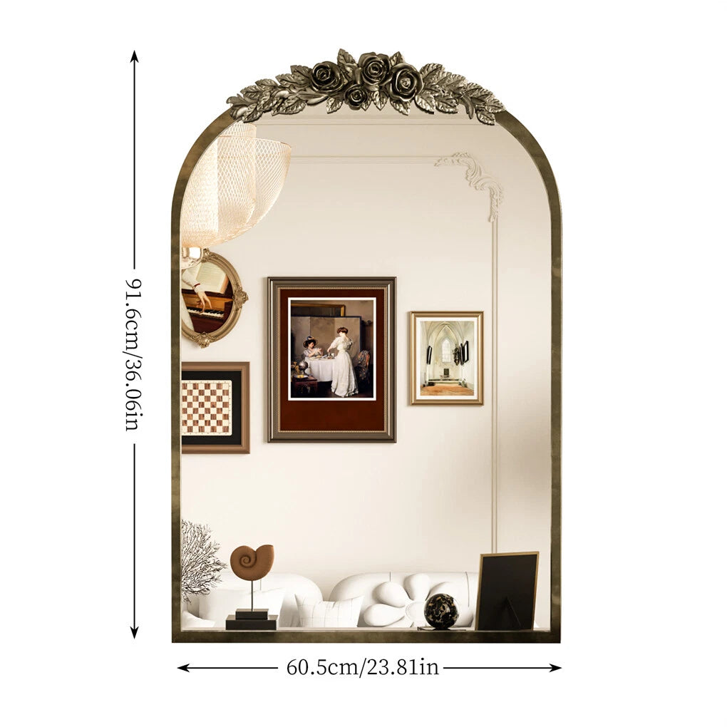 Antique Brass Baroque Mirror for Hallway