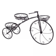 Metal Bicycle Flower Pot Stand for Patio & Garden