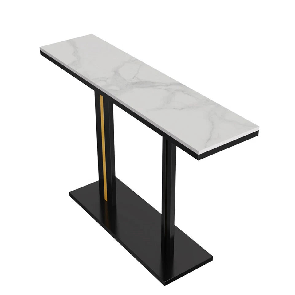 Stylish marble console table for hallway and entryway