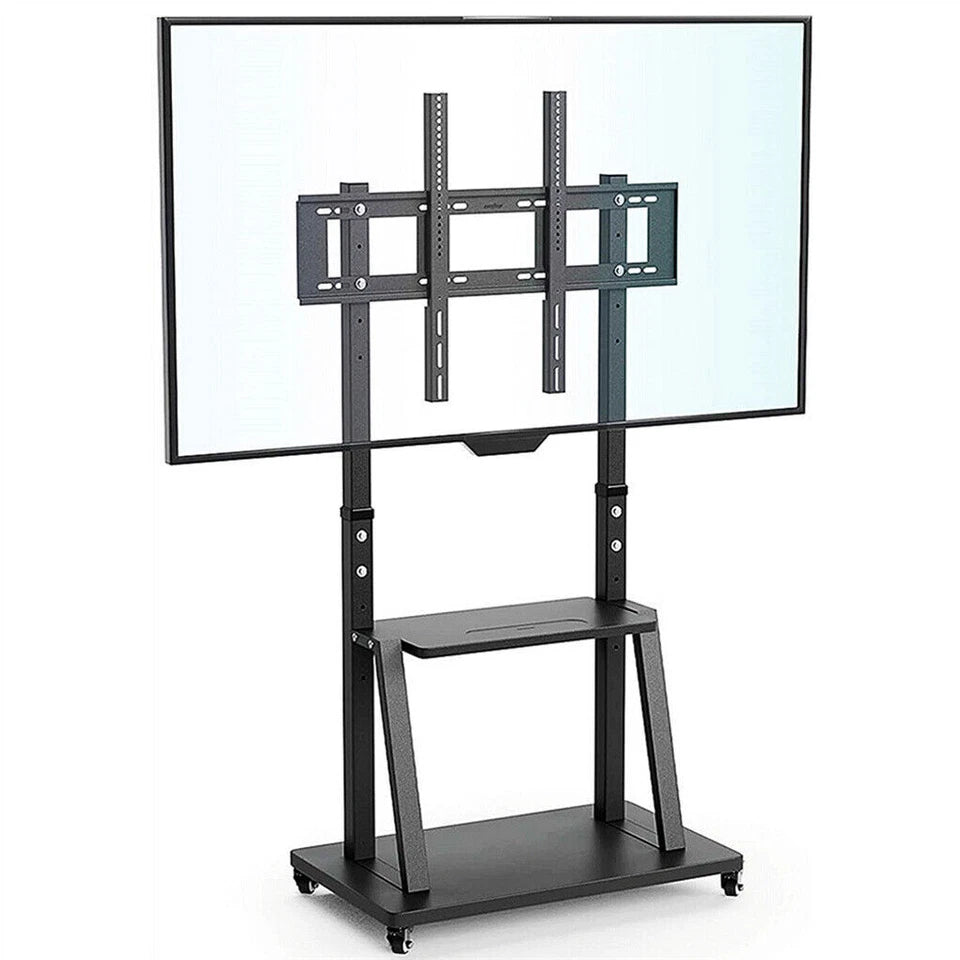 Heavy duty floor TV stand, styled in room