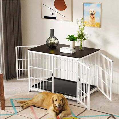 Premium Wooden Dog Crate with Table AU