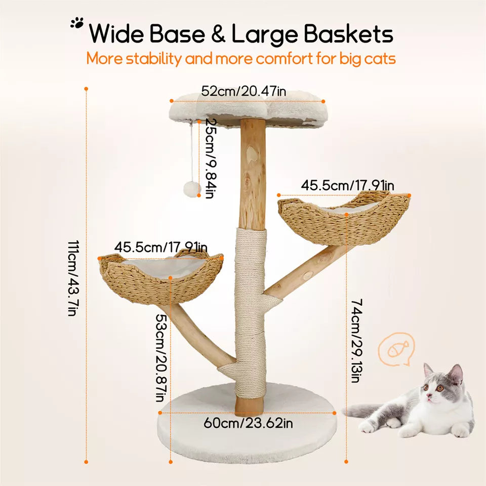 Premium Solid Wood Cat Tree AU